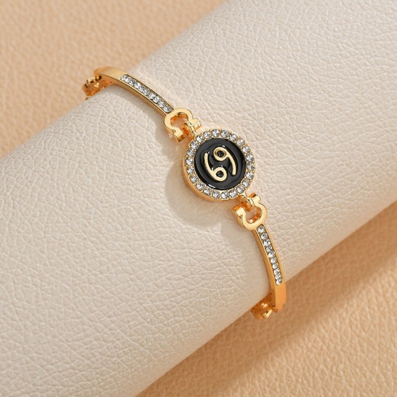 Zodiac Bracelet 18K Gold Plated Astrology Bracelet - Picture 4 of 9